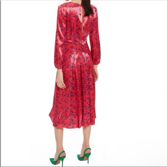 Top Shop Wispy Floral Print MIDI - Picture 2 of 7